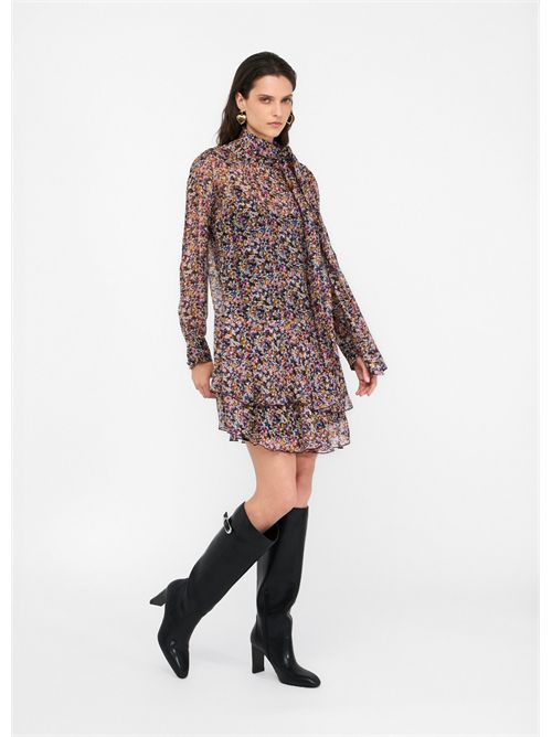 Abito a fiori in chiffon di seta LIU JO | MF5001T2559/M9993